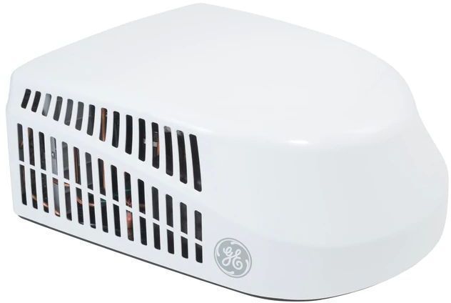GE® 15000 BTU's White Exterior RV Air Conditioner with Heat Pump-1