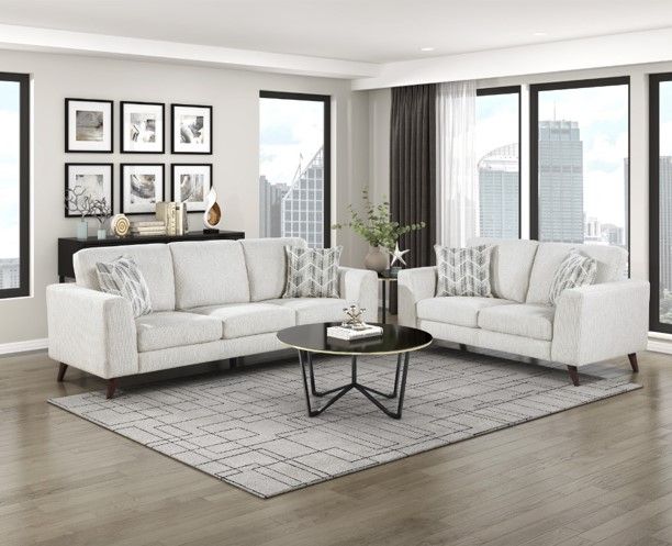 Homelegance® Broadway Silver Cloud Sofa-1