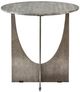 Universal Explore Home™ Op Art Gray End Table with Aged Pewter Base-2
