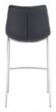 Zuo® Magnus Black and Silver Set of 2 Bar Chairs-3