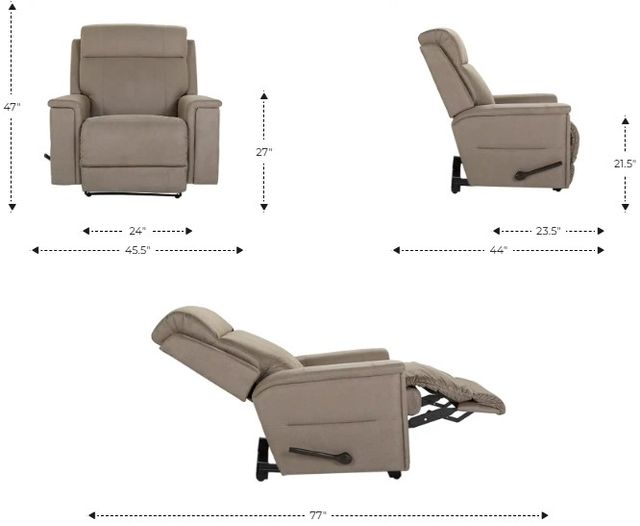 La-Z-Boy® Ace Sand Manual Wall Recliner-2
