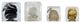 A & B Home 4-Piece Multi-Colored Handmade Glass Cube Set-1