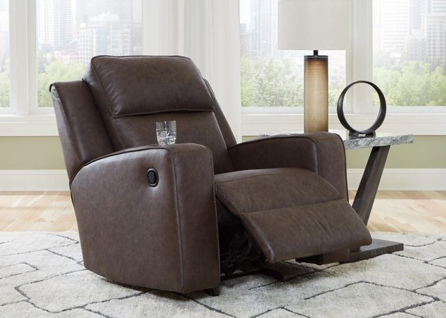 Signature Design by Ashley® Lavenhorne Umber Manual Rocker Recliner-1