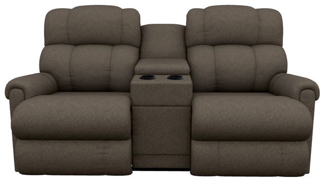 La-Z-Boy® Pinnacle Java Power Wall Reclining Loveseat with Console, Headrest, and Lumbar-1