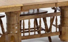 Allwood Furniture Group #137 Laminate Top Double Pedestal Table Set-1