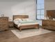 International Furniture Direct Olimpia Brown Queen Panel Bed-1