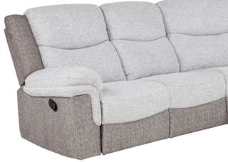 Powell® Withers Beige Left-Arm Facing Manual Reclining Sofa