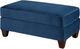 Affordable Furniture 7700 Velour Navy Cocktail Ottoman-2