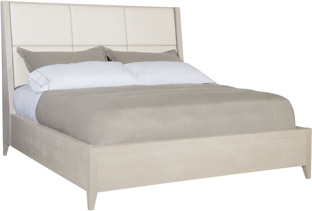 Bernhardt Axiom Beige/Linear Gray King Upholstered Panel Bed-0