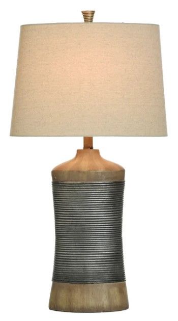 Stylecraft Resin Brown Table Lamp -1