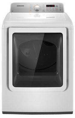Samsung 7.3 Cu. Ft. White Front Load Gas Dryer-0