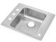 Elkay Lustertone® Classic Lustrous Satin Stainless Steel 25" x 22" x 5.5" 1-Bowl Drop-in Classroom ADA Sink-0
