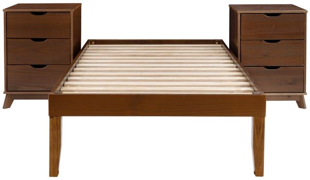 Powell® Portix 3-Piece Walnut Youth Twin Simple Bedroom Set-0