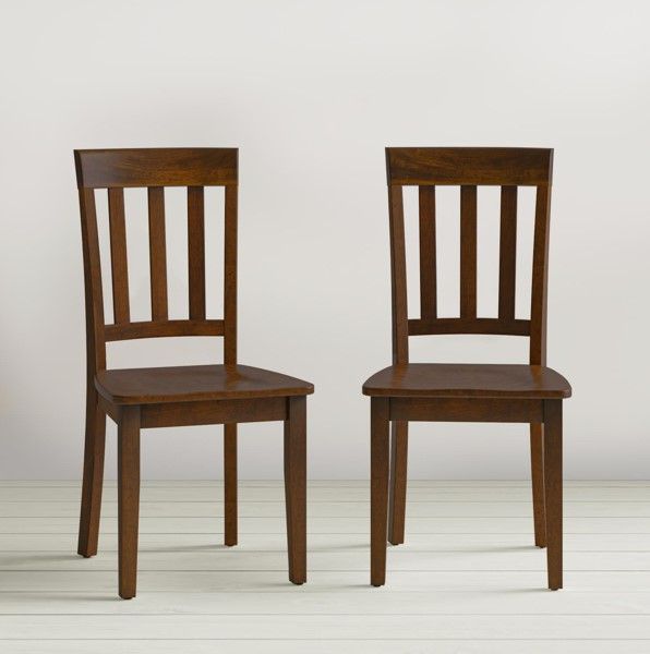 Jofran Inc. Simplicity Caramel Slatback Dining Side Chair-3