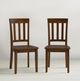 Jofran Inc. Simplicity Caramel Slatback Dining Side Chair-3