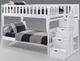 Night & Day Furniture™ Peppermint White Twin/Twin Stair Bunk Bed-0