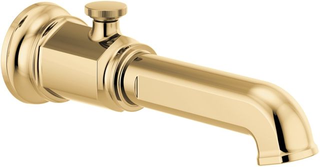Brizo Invari® Brilliance® Polished Gold Diverter Tub Spout-0