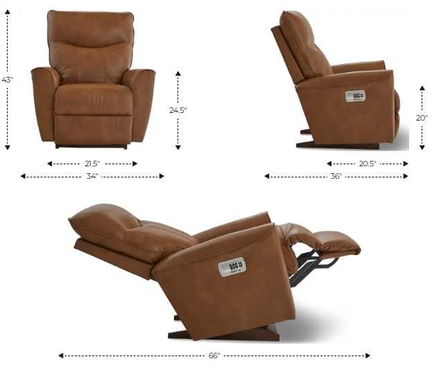 La-Z-Boy® Belmont Toast Power Rocking Recliner with Headrest-2