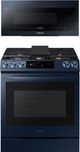 Samsung 2 Piece Fingerprint Resistant Navy Steel Kitchen Package-0