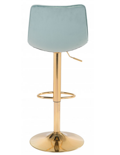 Zuo® Modern Prima Light Green/Gold Bar Chair-1