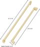 ZLINE Autograph Edition 36" Polished Gold Refrigerator Handles-1