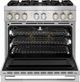 JennAir® RISE™ 36" Stainless Steel Pro Style Dual Fuel Range-1