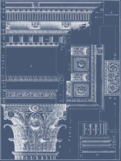 Classy Living Vision Studio Column and Cornice Blueprint III-1