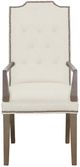 Fairfield® Customizable Dining Entree Empire Tall Button Back Arm Chair-1