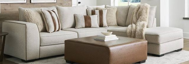 Inspired Home 340 2-Piece Pissaro Sand L-Shape Sectional and Chaise-0