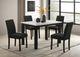 Crown Mark Resia Concrete Top Dining Table with Black Base-1