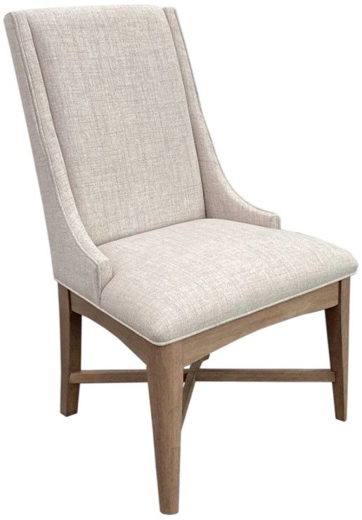 Parker House® Americana Modern 2-Piece Cotton/Weathered Natural Host Dining Chair-0