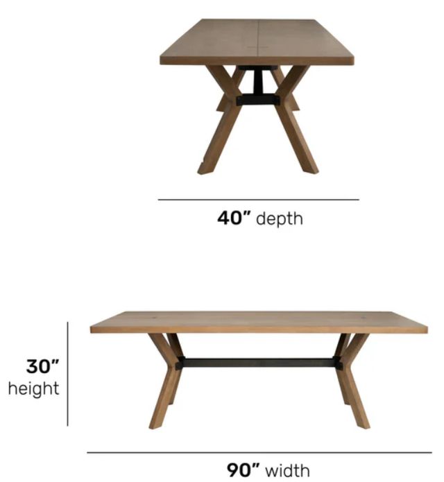 Flexsteel® Millwork Umber Rectangular Dining Table-2