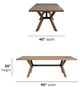 Flexsteel® Millwork Umber Rectangular Dining Table-2