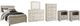 Signature Design by Ashley® Bellaby 6-Piece Whitewash Queen Panel Bed Set-0