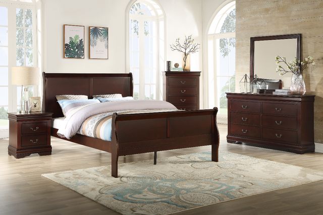 Crown Mark Louis Philip Cherry Mirror-2