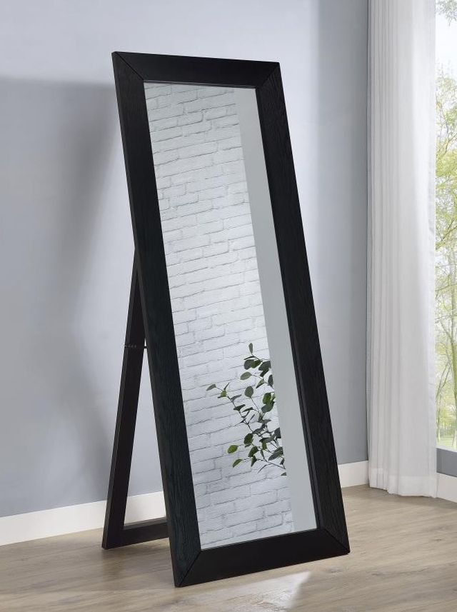 Coaster® Cadence Black Full Length Standing Mirror-1