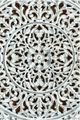 A & B Home 2-Piece White Carved Out Wood Panel Set-1