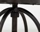 International Furniture Direct Altea Brown/Matte Black Upholstered Adjustable Barstool-3