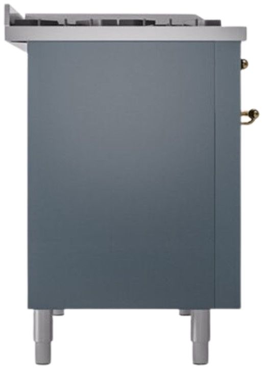 Ilve® Nostalgie II Series 48" Blue Grey Pro Style Dual Fuel Range-1