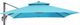 Furniture of America® Hero Teal Aluminum/Polyester Outdoor Patio Umbrella-1