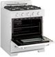 Unique Appliances 30" Marshmallow White Classic Retro Offgrid Freestanding Gas Range-1