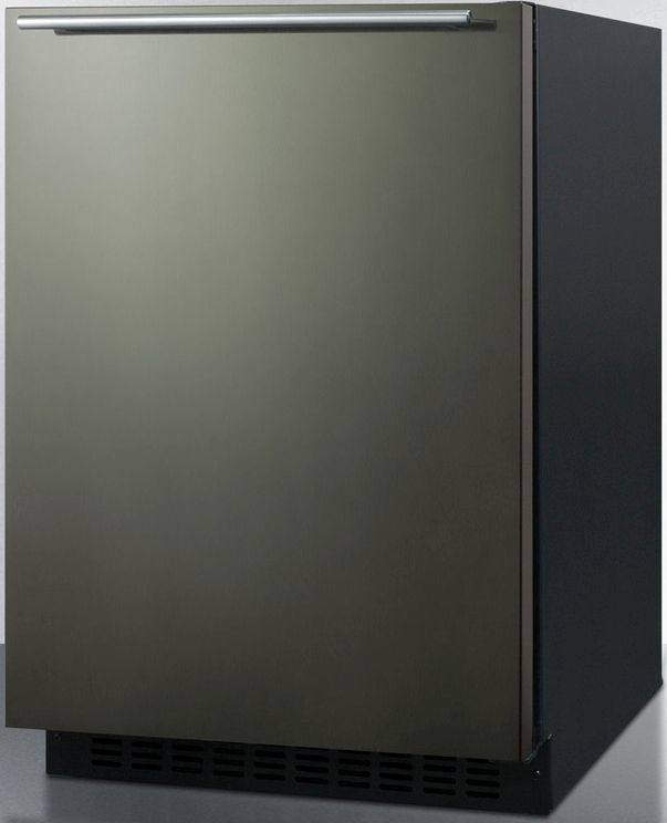 Summit® 4.6 Cu. Ft Black Stainless Steel Under the Counter Refrigerator-1