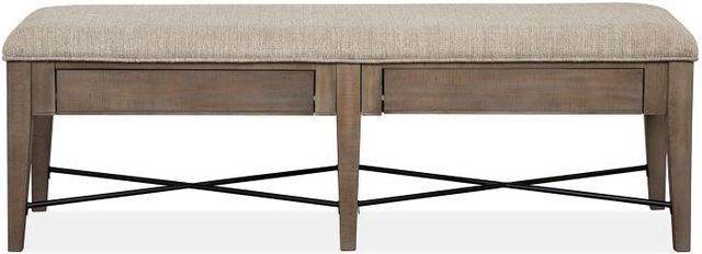 Magnussen Home® Paxton Place Dovetail Grey Upholstered Bench-0