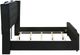 Coaster® Lorient Black California King Upholstered Panel Bed with LED-4