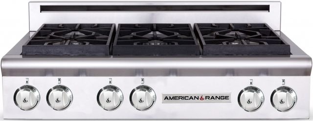 American Range Performer Series 36" Stainless Steel Gas Rangetop-0