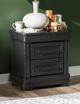 Legacy Classic Vintage Market Kettle Black 2-Drawer Nightstand-2