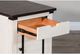 Sunny Designs™ Barn Door French Country White End Table with Brown Top -4