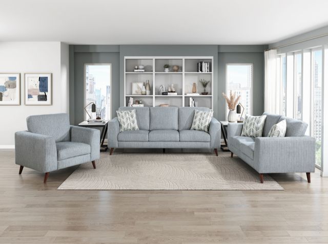 Homelegance® Broadway Blue/Gray Chair-1
