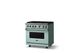 Viking® 5 Series 36" Splash Pro Style Gas (NG) Range with Brushed Brass Trim-2