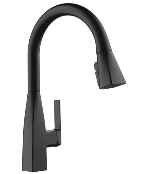 Peerless Xander® Matte Black Single Handle Pull-Down Kitchen Faucet-0